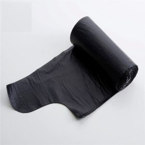 Flap tie garbage bag