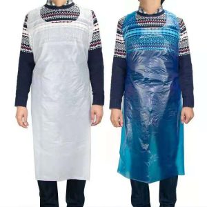 Disposable polyethylene aprons