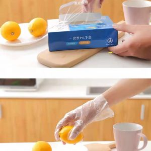 DISPOSABLE PLASTIC GLOVES IN BOX